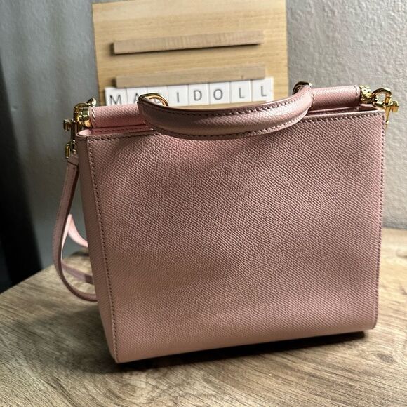 Dolce & Gabanna Pink Crossbody Miss Sicily Bag with Handle 100% Authentic - Picture 6 of 7